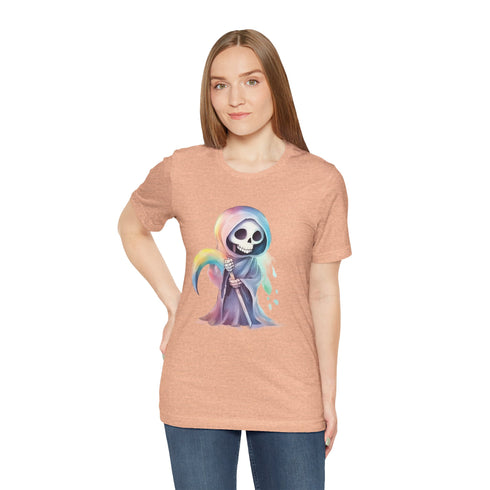 Cute Colorful Reaper - Short Sleeve Tee